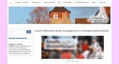 Desktop Screenshot of ev-kirche-winterbach.de