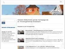 Tablet Screenshot of ev-kirche-winterbach.de